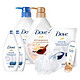 Dove 多芬 深层营润滋养美肤沐浴乳 720ml+300ml*2+400ml+丰盈宠肤沐浴乳乳木果和香草720ml+浴球+音乐书签