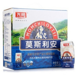 莫斯利安 巴氏杀菌常温酸牛奶 200g*12盒