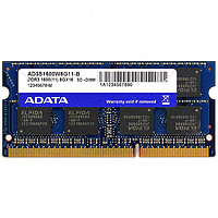 ADATA 威刚 笔记本内存条 DDR3 1600 8G