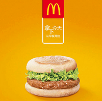限地区促销活动：支付宝 McDonald's 麦当劳 火腿扒麦满分