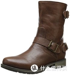 SKECHERS 斯凯奇  Mid 3 Buckle Motorcycle 女士中筒靴