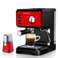 morphy richards 摩飞 MR4677 意式咖啡机 + MR9100 分离式研磨杯+凑单品