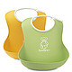 BABYBJORN Soft Bib, Green/Yellow, 2 Pack 黄绿组合婴儿围嘴