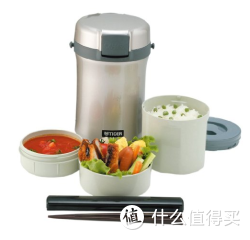 TIGER 虎牌 LWU-A17C-SE 不锈钢便当盒 银灰色 1.7L