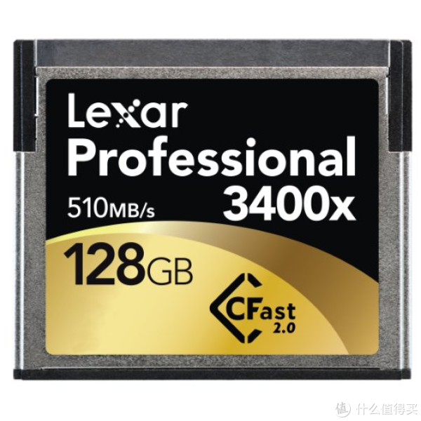 高端秀:Lexar 雷克沙 Professional 3400x CFast 2.0 存储卡(读取510MB/s)