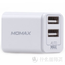 MOMAX 摩米士 双USB小白充电器/充电头 5V/2.4A 苹果白