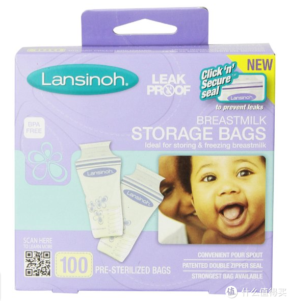 新补货：Lansinoh 20470 母乳储存袋 100个