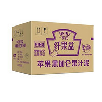 Heinz 亨氏 纤果益 苹果黑加仑果汁泥 130g*24
