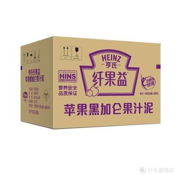 Heinz 亨氏 纤果益 苹果黑加仑果汁泥 130g*24