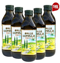BELLA CAMILLA 贝拉卡米拉 特级初榨橄榄油 量贩装 500ml*5