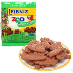 华北华南：Bahlsen 百乐顺 莱布尼兹 丛林动物饼干 可可味 100g*10包