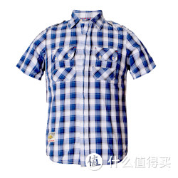 CAT 卡特彼勒 CB1MSSSS288D73 男装军蓝色短袖衬衣