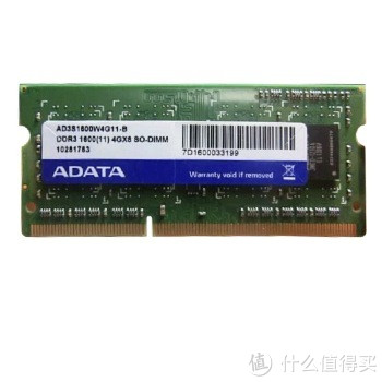 移动端：ADATA 威刚 万紫千红 DDR3 1600 4GB 笔记本内存