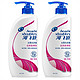 Head & Shoulders 海飞丝 丝质柔滑洗发露 750ML*2 + PANTENE 潘婷 丝质顺滑洗发露 750ML