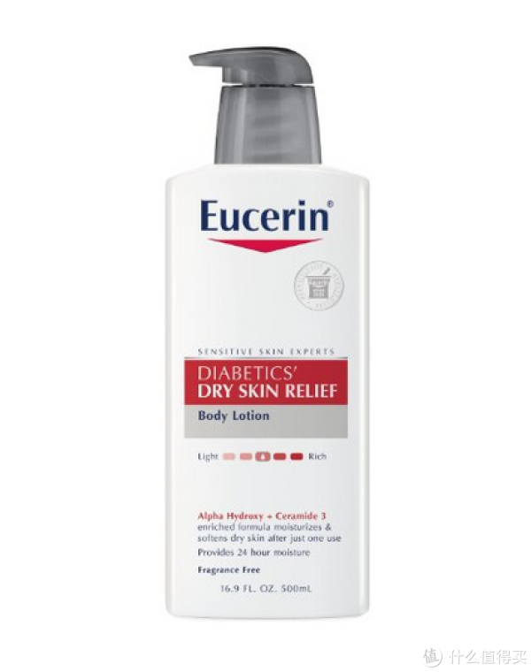 新补货:Eucerin 优色林 Diabetics' Dry Skin Relief 保湿身体乳(糖尿病患者适用,500ml)