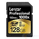 Lexar 雷克沙 128GB 专业 1000x UHS-II U3 SDXC 记忆卡 #LSD128CRBNA1000