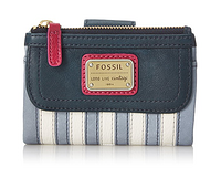 FOSSIL Emory Patchwork 女款真皮钱包