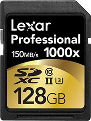 Lexar 雷克沙 Professional 1000x USH-II/U3 128GB 高速SD卡（读取150M/s、写入95M/s）