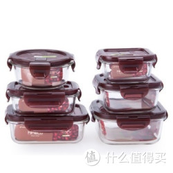 TAFUCO 泰福高 耐热抗菌玻璃保鲜盒6件套T-7504