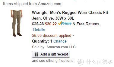 Wrangler Rugged Wear Classic Fit 男士经典牛仔裤