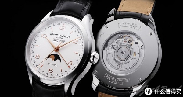 Baume & Mercier 名士 Clifton 克里顿系列 MOA10055 男士自动机械腕表（全日历/月相）