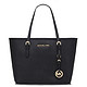 Michael Kors MK 迈克·科尔斯 女士黑色牛皮小号手提单肩包 30H1GTVT1L BLACK