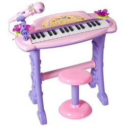 贝芬乐（buddyfun）88024A 粉色 欢乐花仙子儿童电子琴 音乐女孩小钢琴/多功能益智早教乐器玩具琴/双供电