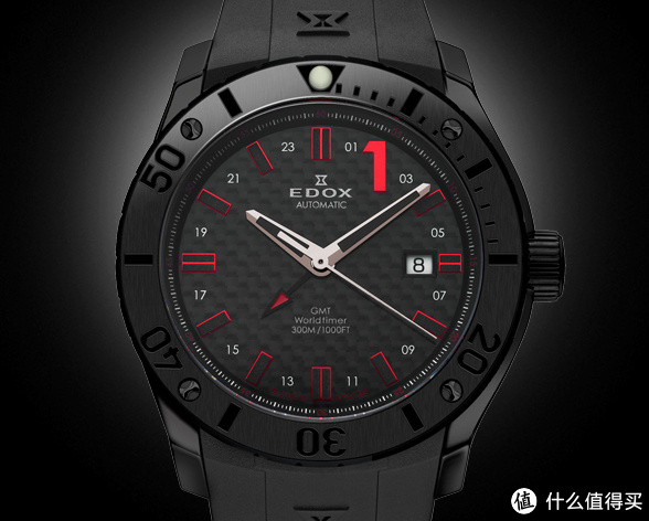 EDOX 依度 Chronoffshore-1 系列 93005-37N-NRO 男款机械腕表