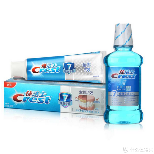 限地区：Crest 佳洁士 全优7效牙膏140g+漱口水 350ml