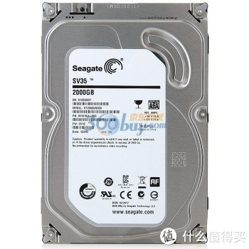Seagate 希捷 2TB ST2000VX000 SV35 监控级硬盘（2TB/7200转/64M）