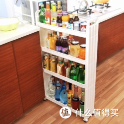 宝优妮 DQ-1309 四层可移动夹缝收纳架 + 凑单品