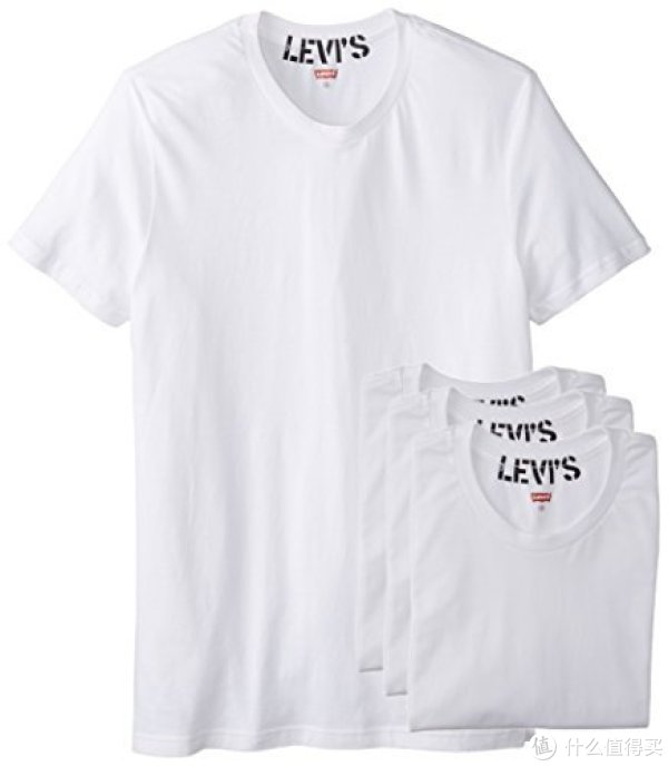 凑单品:Levi's 李维斯 100 Series Knit 圆领T恤(4件装)