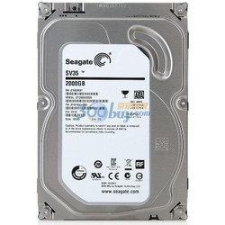 希捷（Seagate）2TB ST2000VX000 7200转64M SATA 6Gb/秒 监控级硬盘