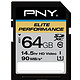 新低价：PNY 必恩威 Elite Performance UHS-1 64GB SD存储卡（读95M/s、写65M/s）