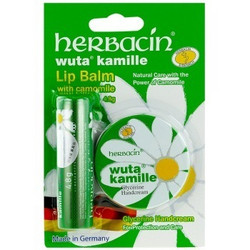 herbacin 小甘菊 修护唇膏4.8g+经典护手霜20ml