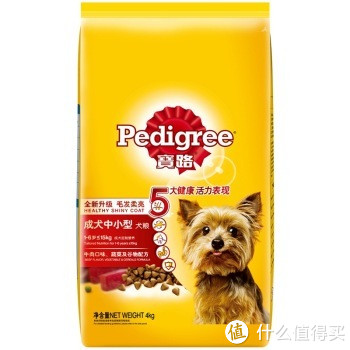 Pedigree 宝路 中小型犬 成犬狗粮牛肉 4kg*4袋