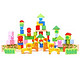 木玩世家 积木拼插玩具 100片动物森林益智积木玩具 BHW051