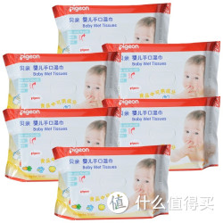 pigeon 贝亲 婴儿手口湿巾湿纸巾70片*6 PL192