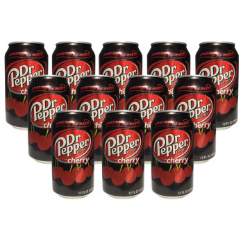 百事可乐 美国原装进口 胡椒博士 樱桃味 355ml*12 整箱