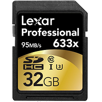 Lexar 雷克沙 Professional 633x 32GB SD存储卡（U3）