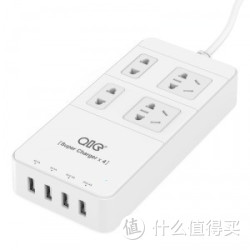 QIC TP4A4U 智能USB充电插排 4位 1.5米 白色