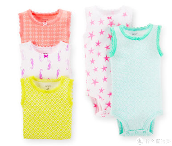 凑单品：Carter's 女童纯棉连身衣 5件套
