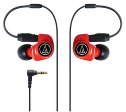 audio-technica 铁三角 ATH-IM70 双动圈入耳耳机 红色