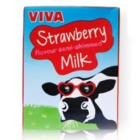 VIVA 韦沃 草莓牛奶200ML*27盒*2箱