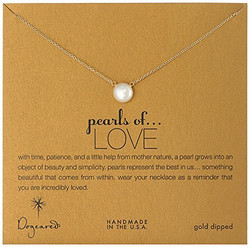 DOGEARED Pearls of Love “珍珠系列之爱”  珍珠项链 18英寸 金色