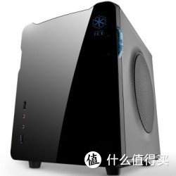 ICE 冰 甲壳虫 爵士黑 mini机箱（支持240mm长显卡/USB3.0/10秒开机SSD/背部理线）