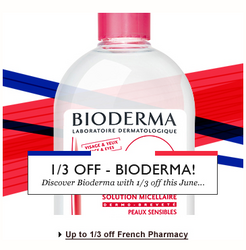 海淘活动：Escentual 英国美妆网 BIODERMA 贝德玛