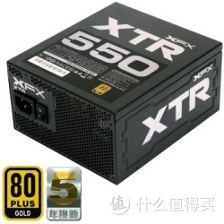 移动端：XFX 讯景 额定550W XTR系列电源 （80PLUS金牌/全模组/支持Haswell/支持背线/13.5cm温控风扇/全日系电容）