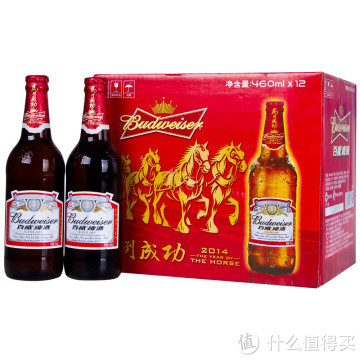 限华北：Budweiser 百威 啤酒 460ml*24瓶