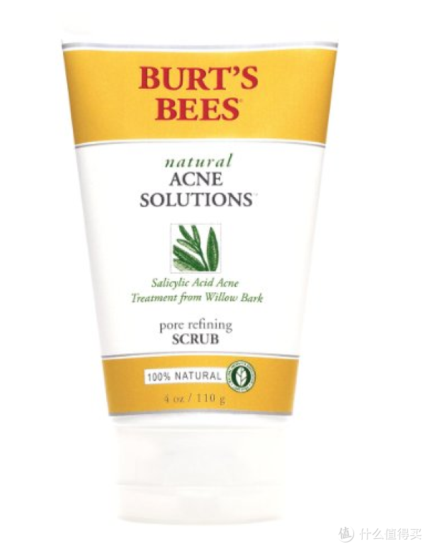 凑单品:BURT'S BEES 小蜜蜂 Natural Acne Solutions Pore Refining 祛痘磨砂膏 110G